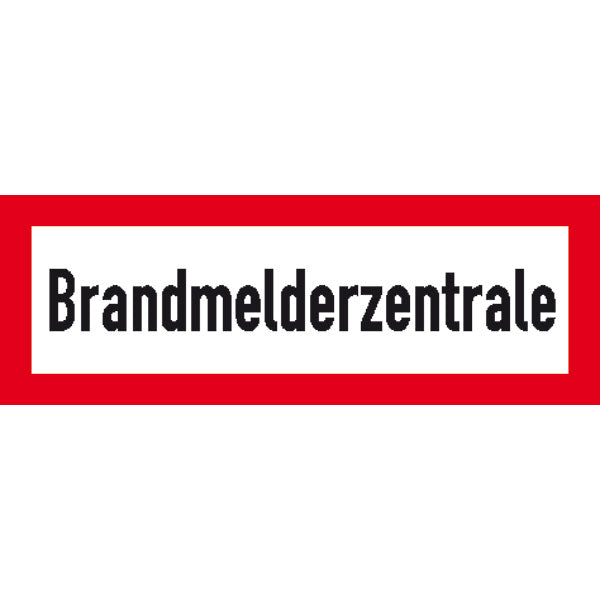 Feuerwehrzeichen nach DIN 4066 mit Text Brandmeldezentrale