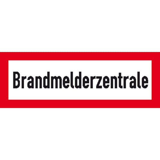 Feuerwehrzeichen nach DIN 4066 mit Text Brandmeldezentrale